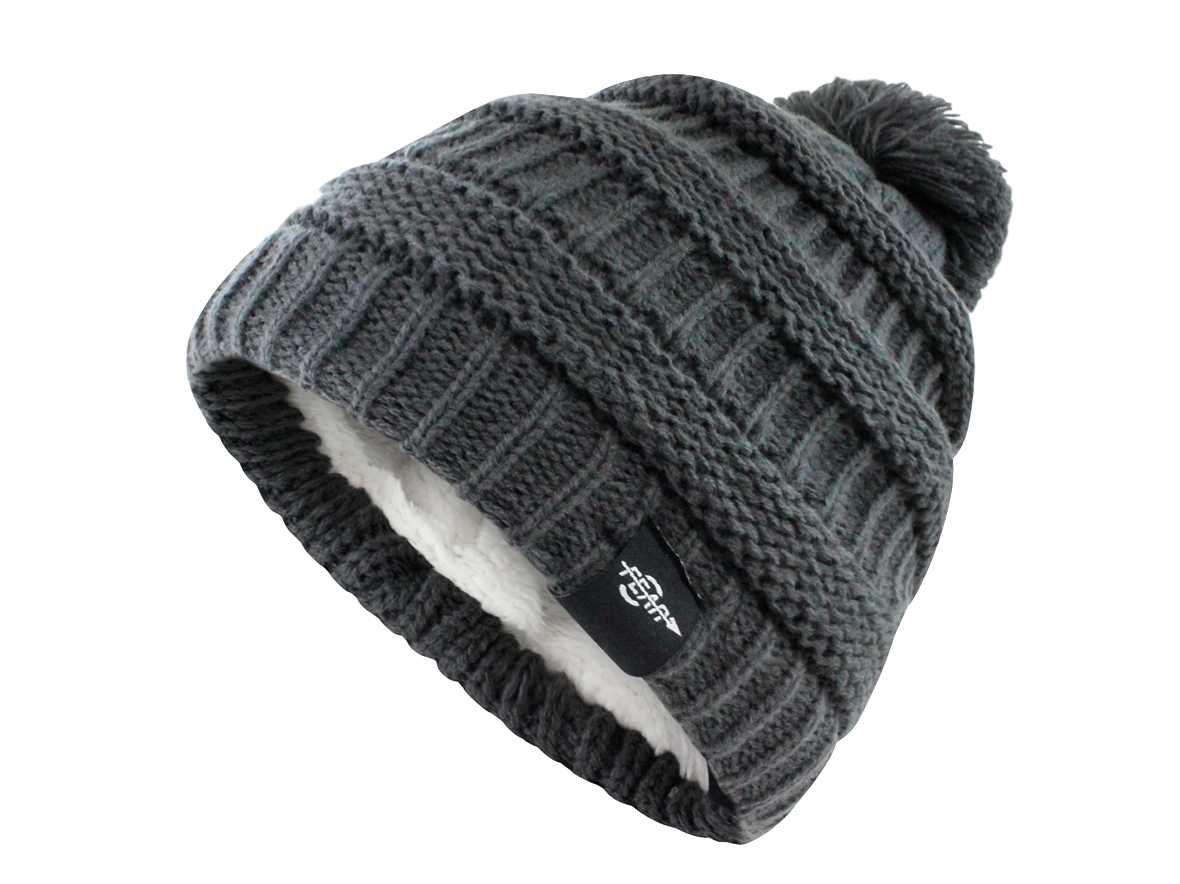 Warmest Plush Insulated Cuff Knit Pom Women Winter Beanie Hat Warm Wool Insulated Cap-3