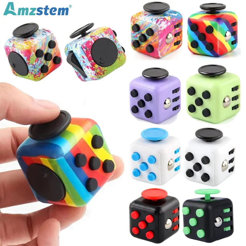 Compact anti-stress fidget cube spinner toy designed for daily anxiety relief and improving mental focus