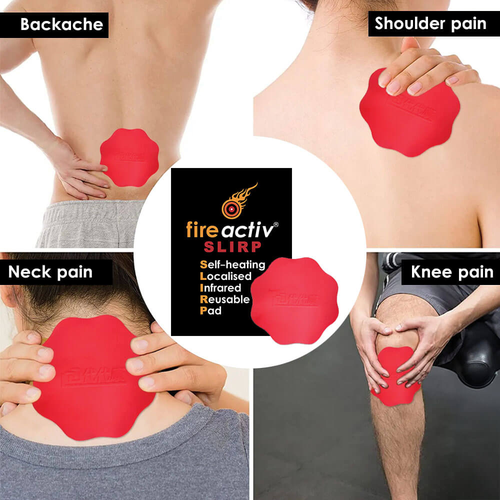 Self-heating localized infrared reusable heat pad made of food-grade silicon for targeted natural pain relief — view 5
