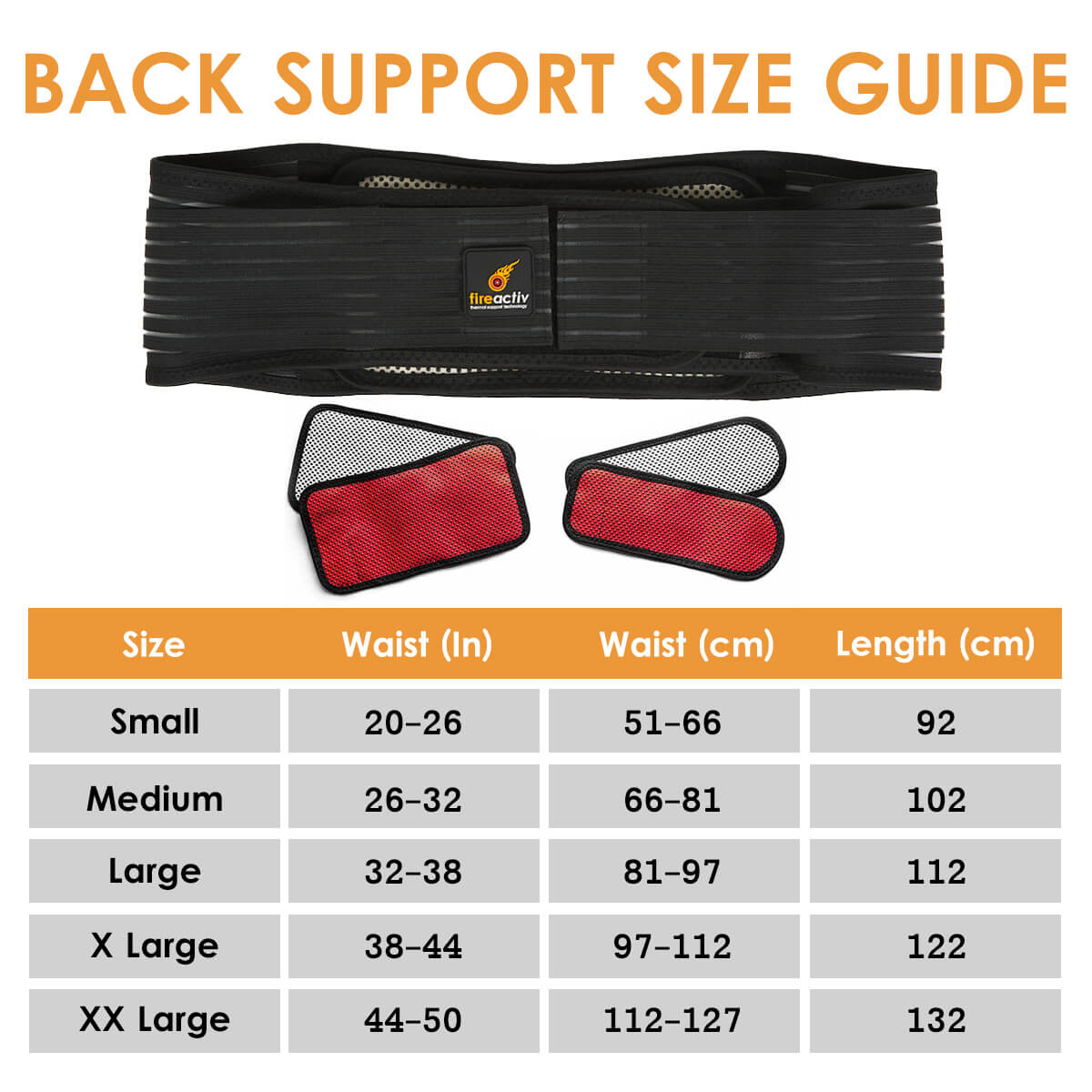 Self-heating back support belt in black worn around the waist for lower back pain relief — view 3
