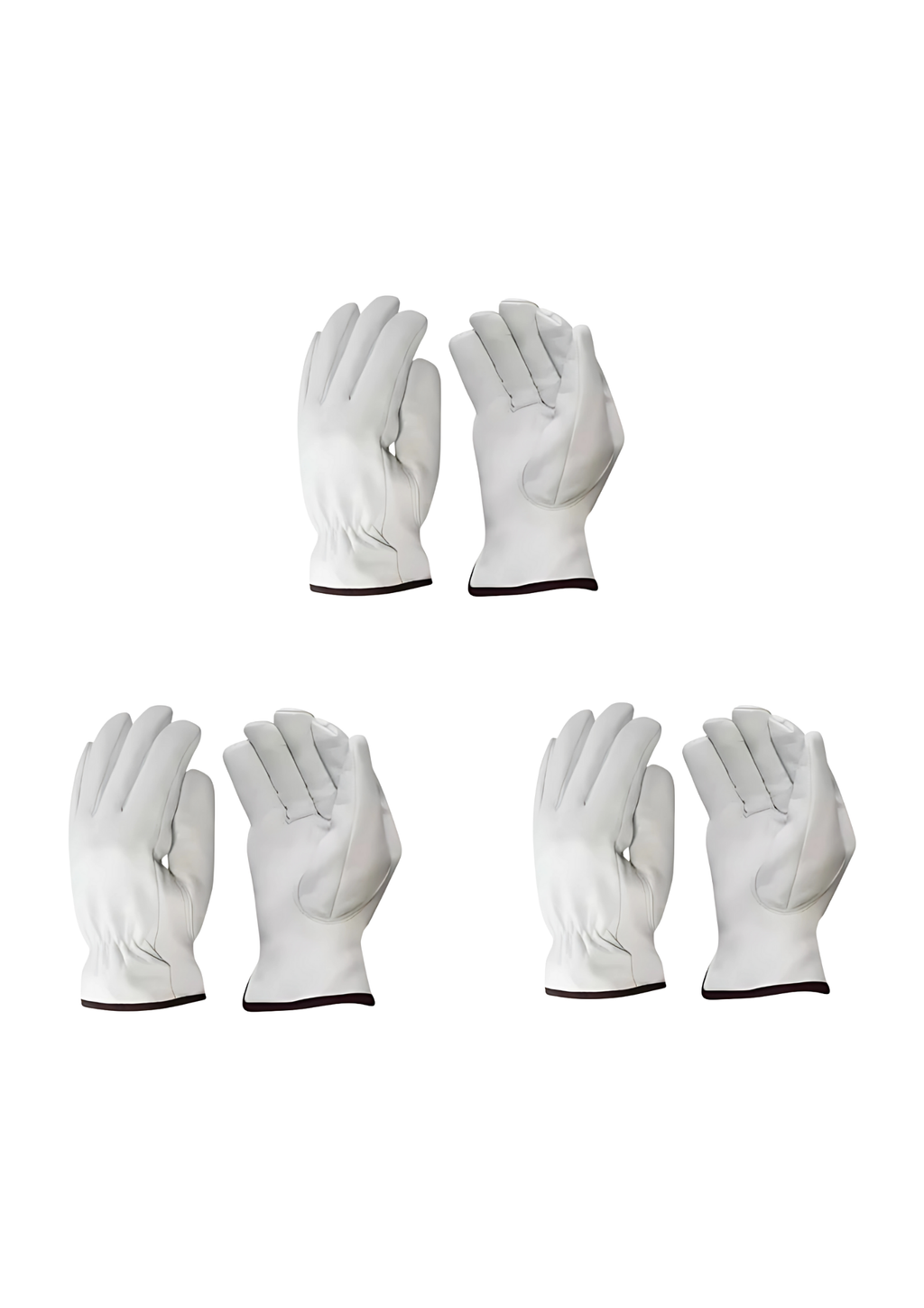 3-Pack White Drivers Unlined-0