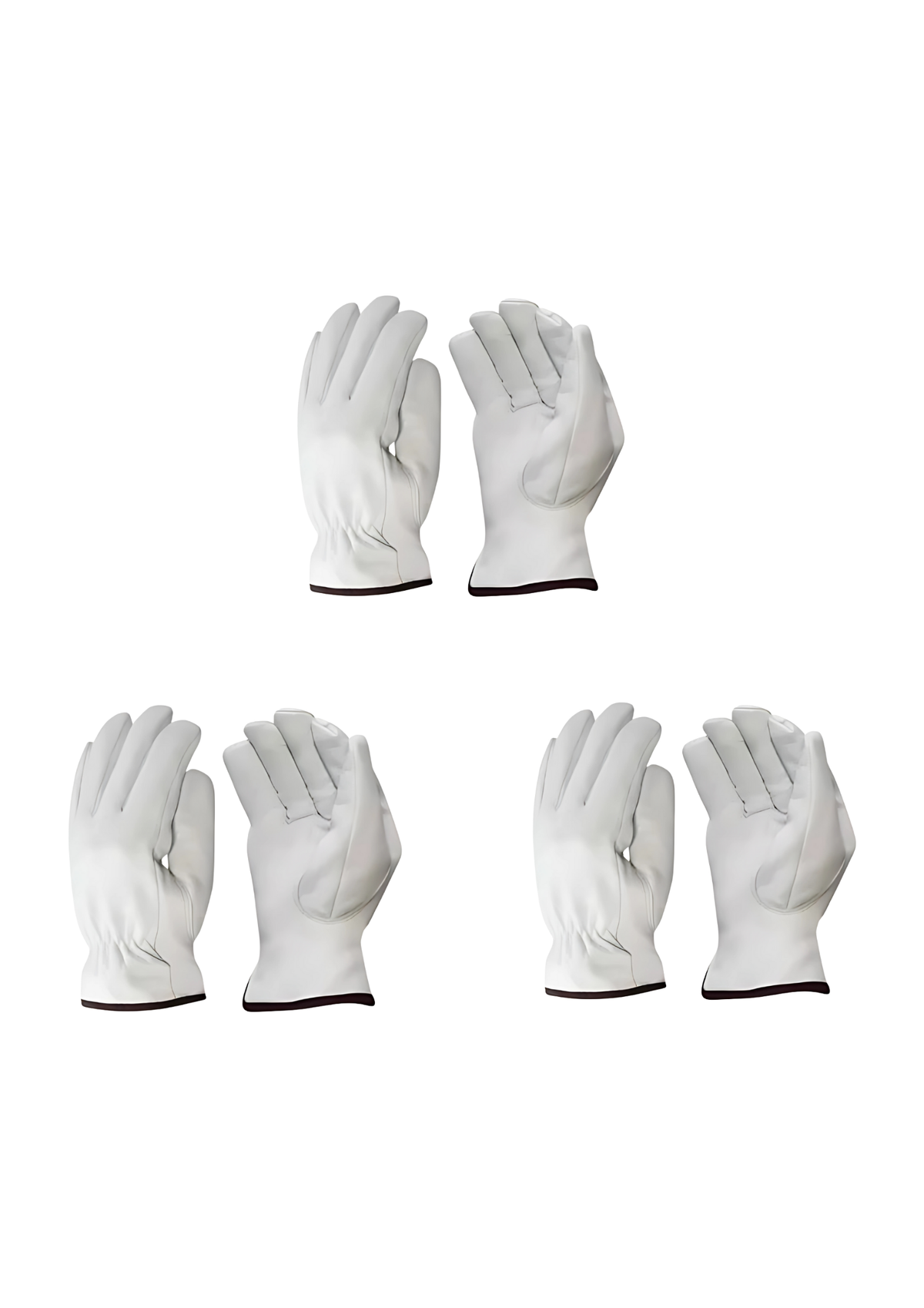 3-Pack White Drivers Unlined-0