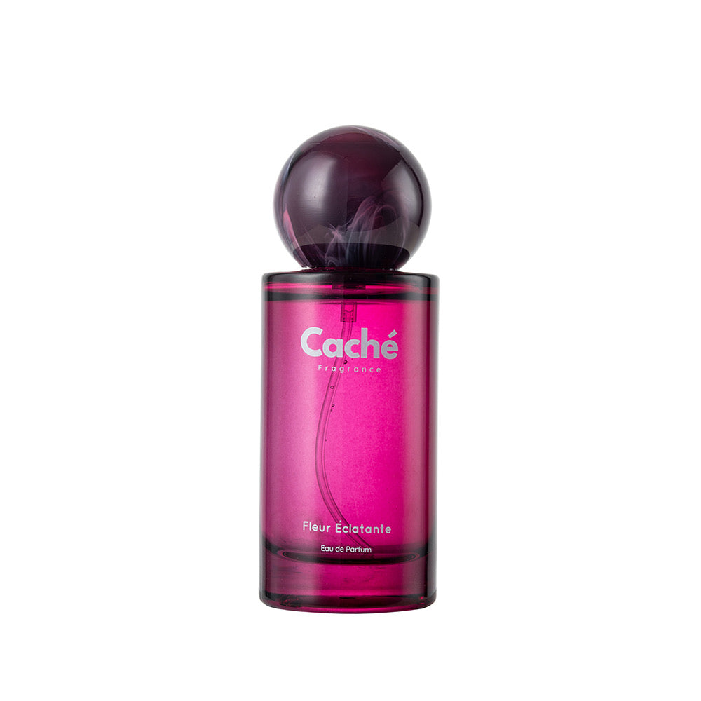 Caché Fleur Éclatante 50ml glass perfume bottle showcasing vibrant floral women's fragrance — view 4