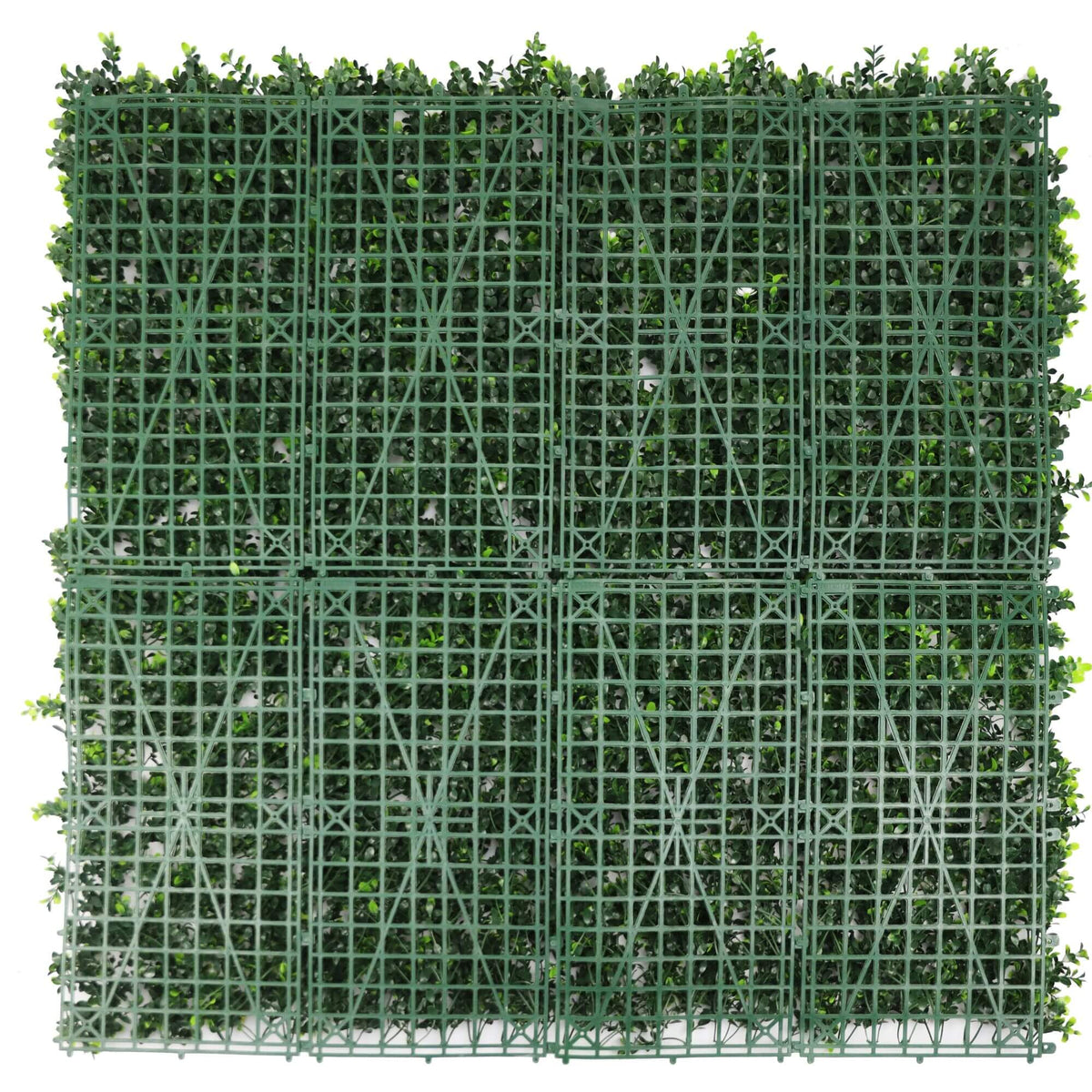 White Flowering Boxwood Artificial Vertical Garden Green Wall Panel 40×40in 11 SQ FT – UV Resistant – Commercial Grade-2