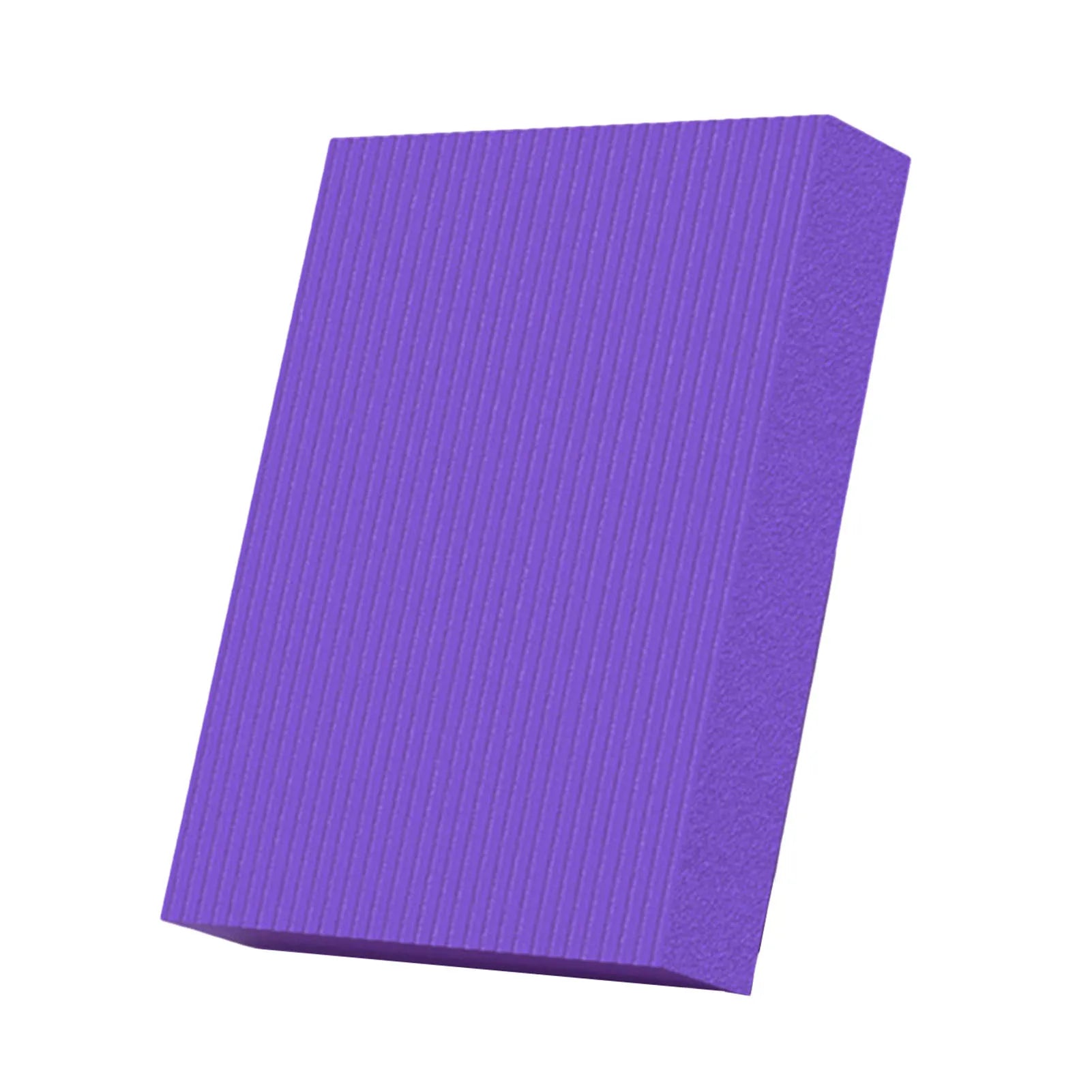 Purple NBR foam exercise balance pad for yoga and physical therapy on a flat surface