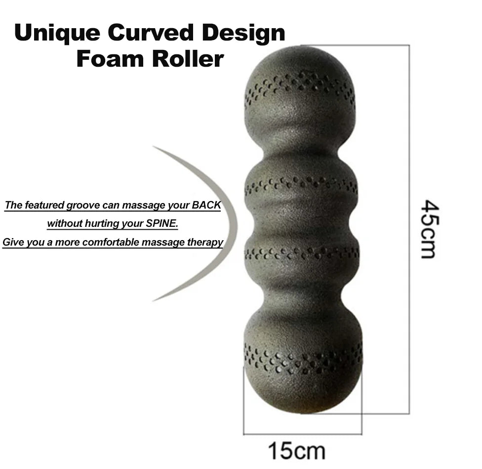 NNEOBA peanut shaped high density EPP foam massage roller for back and neck muscle recovery — view 5