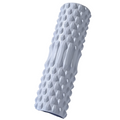 Blue high density foam roller for deep tissue muscle massage and post workout recovery