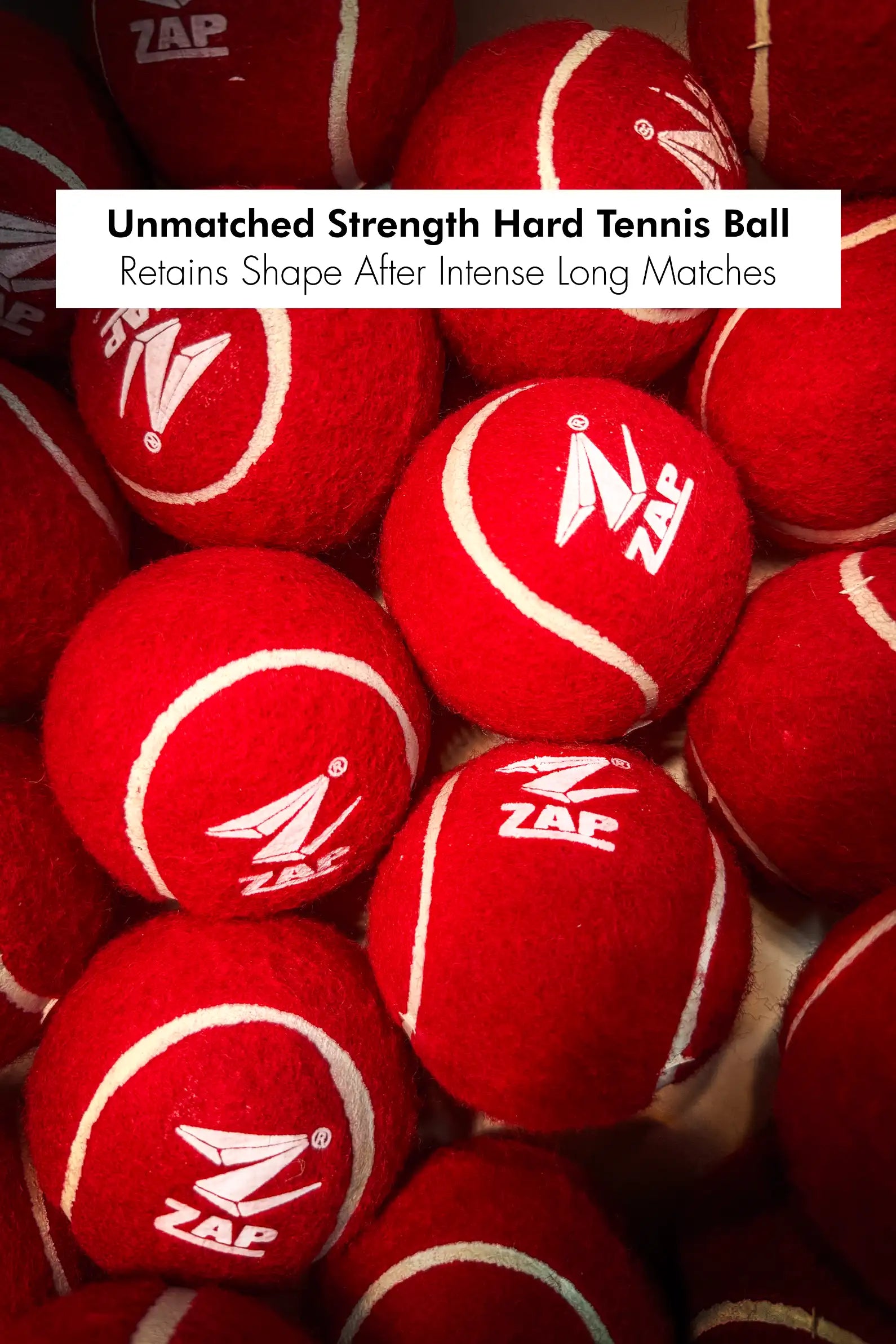 ZAP Supertuff hard tennis ball for cricket training with heavy-duty weather-resistant outer. — view 3