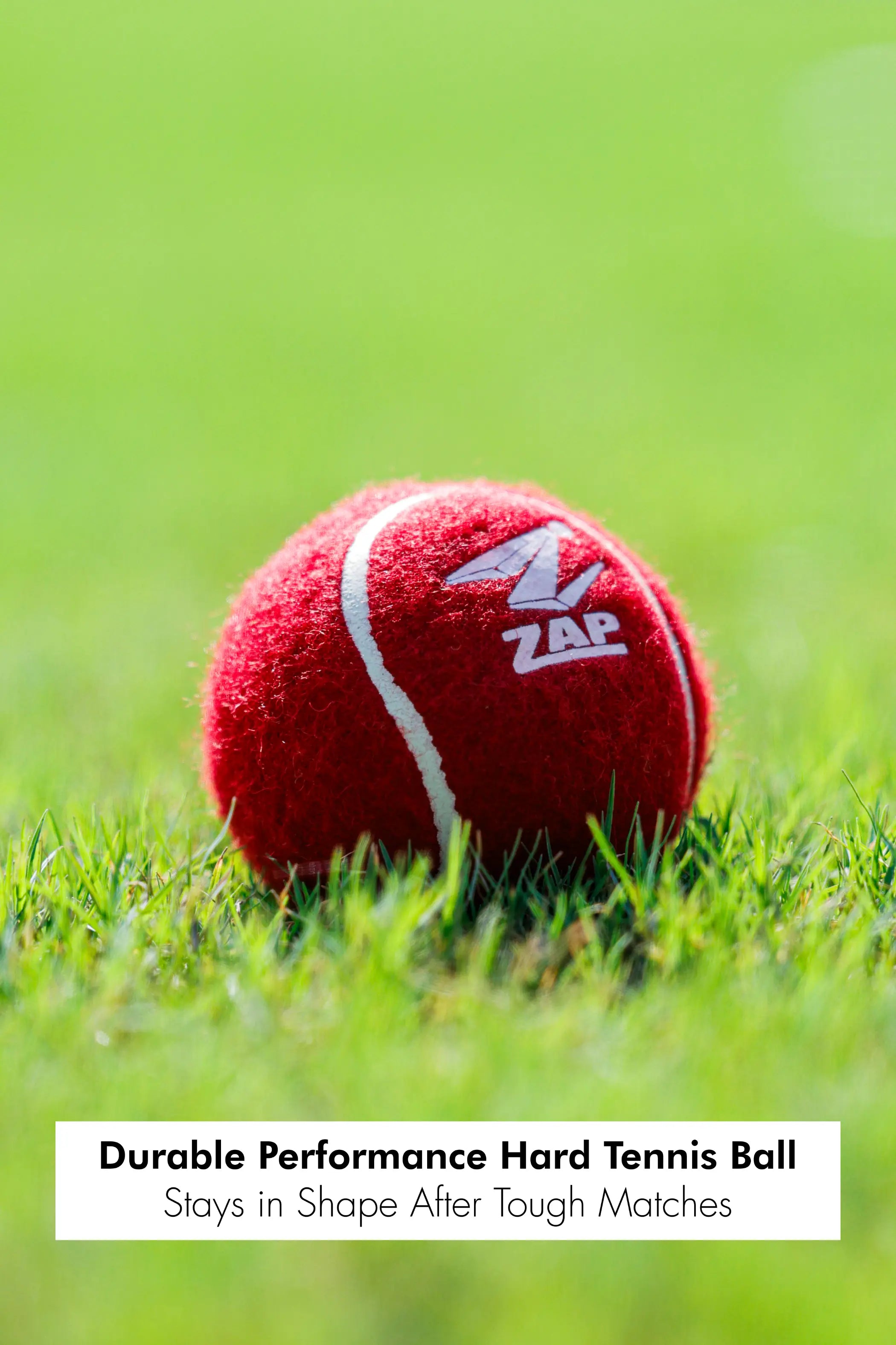 ZAP Supertuff hard tennis ball for cricket training with heavy-duty weather-resistant outer. — view 5