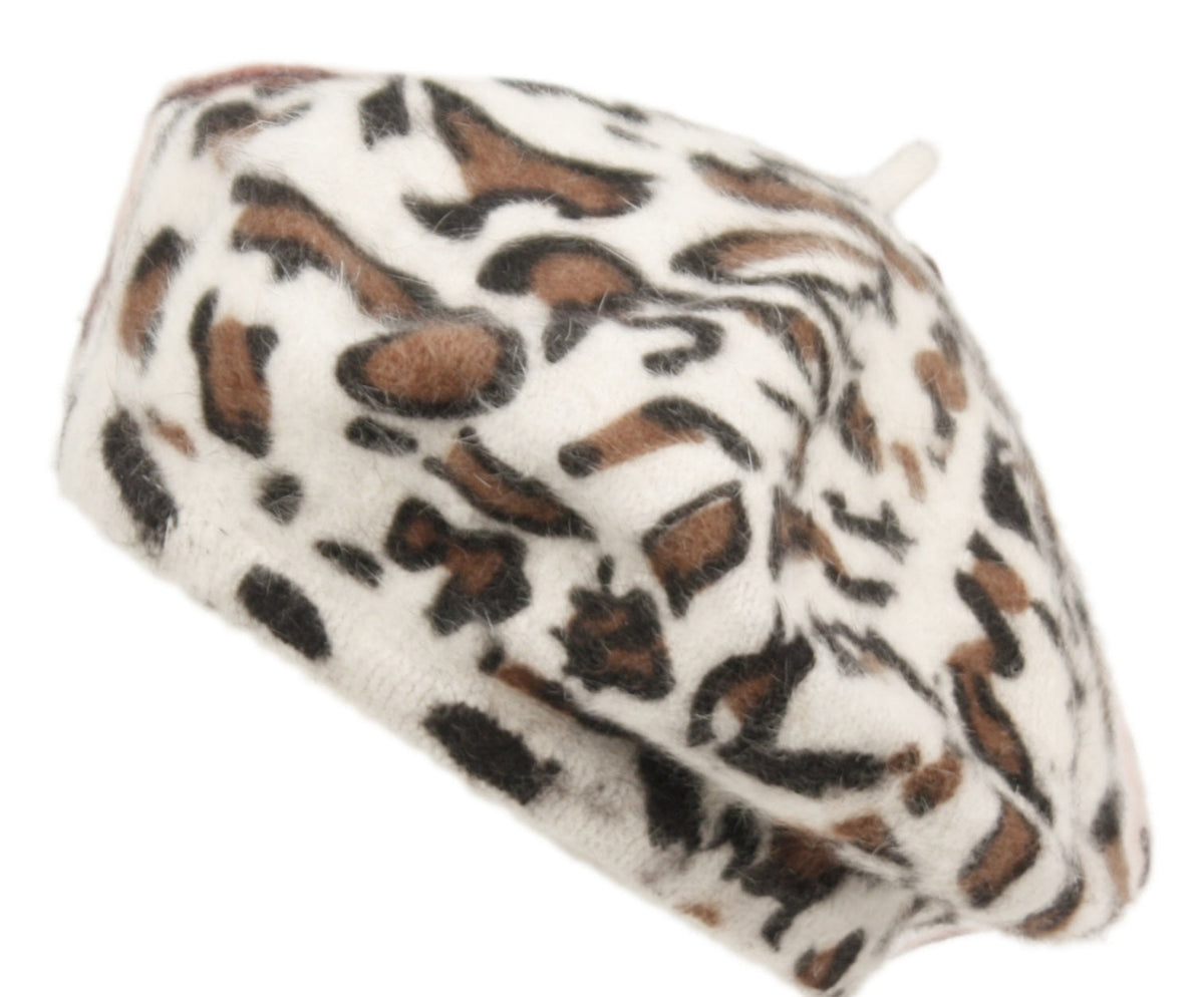 FRENCH LEOPARD BERET-0