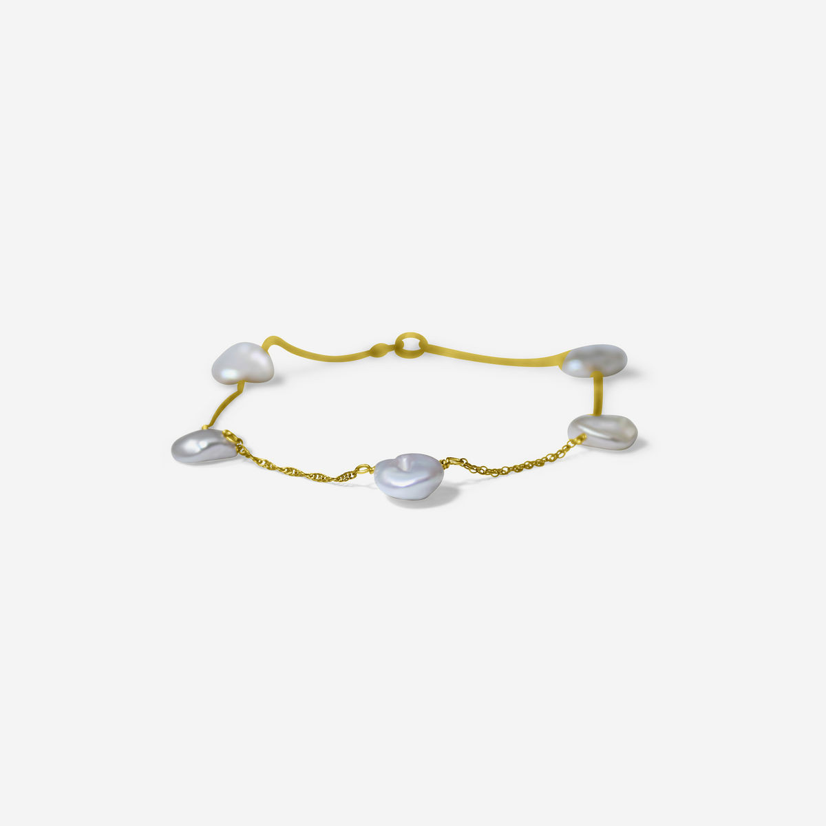 Freshwater Pearl Gold Bracelet | Handmade Fine Jewelry-2