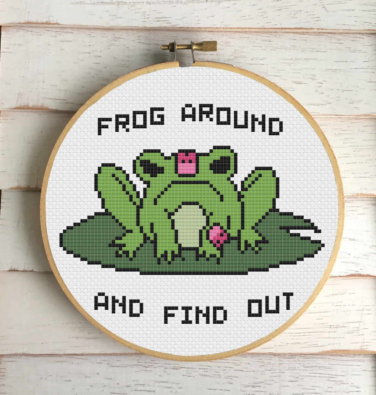 Frog Around Cross Stitch KIT-0