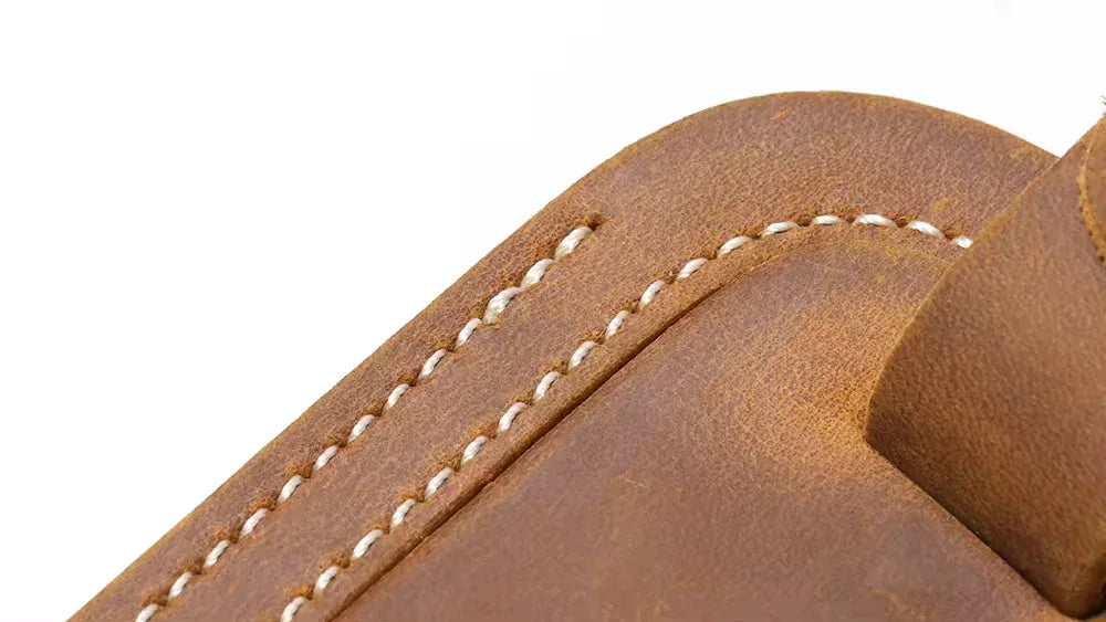 Full Grain Leather Luggage Tag-3