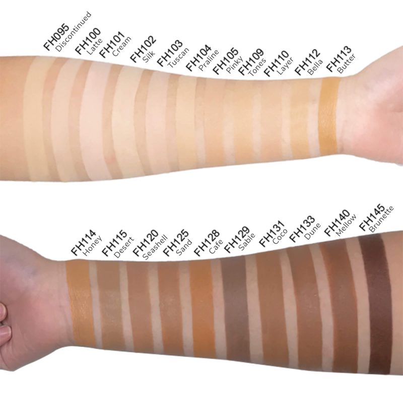 Full coverage matte liquid foundation in shade butter for dry and oily skin types — view 4