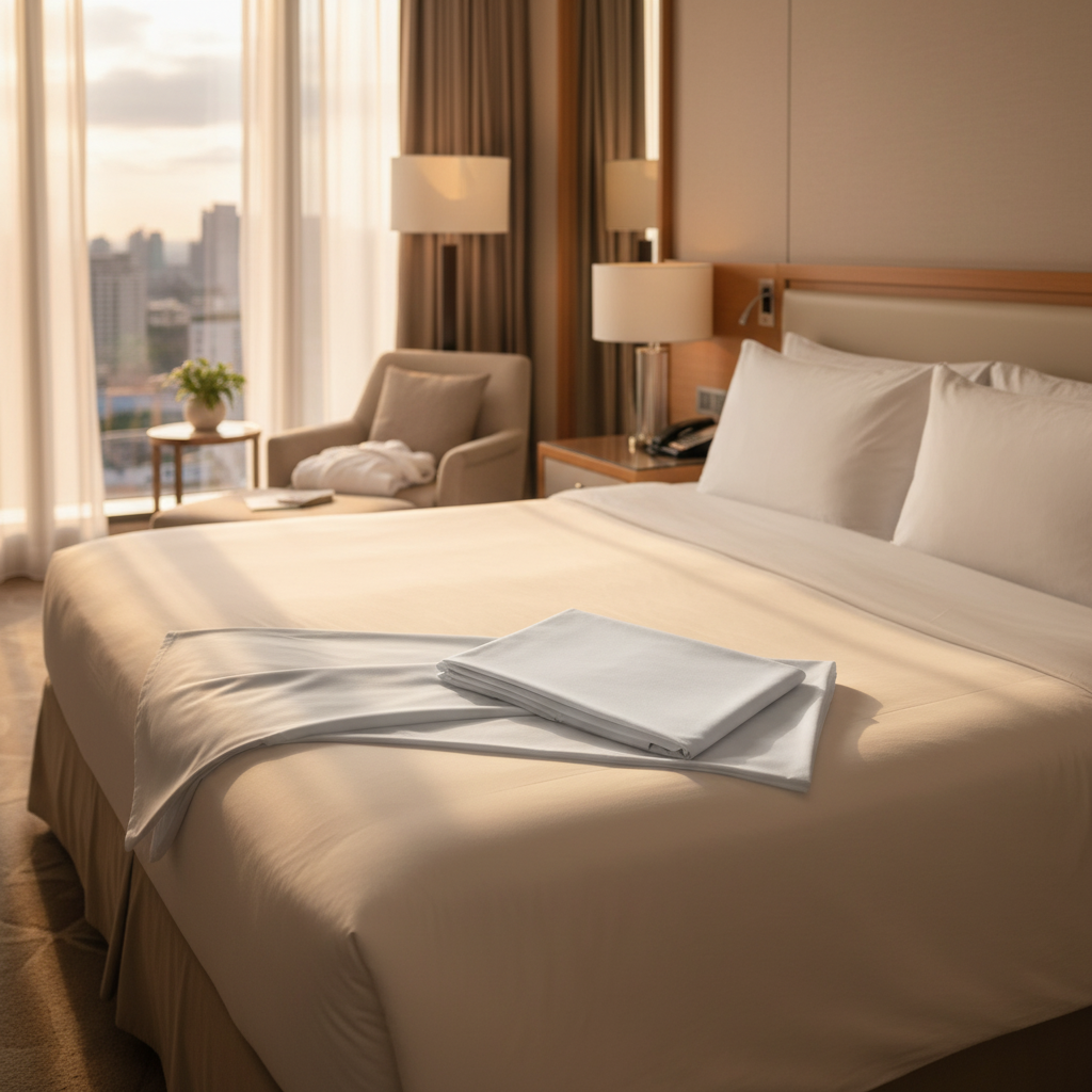 GCP Collection T-300 cotton blend bed linen featuring a smooth sateen weave for luxurious comfort — view 3