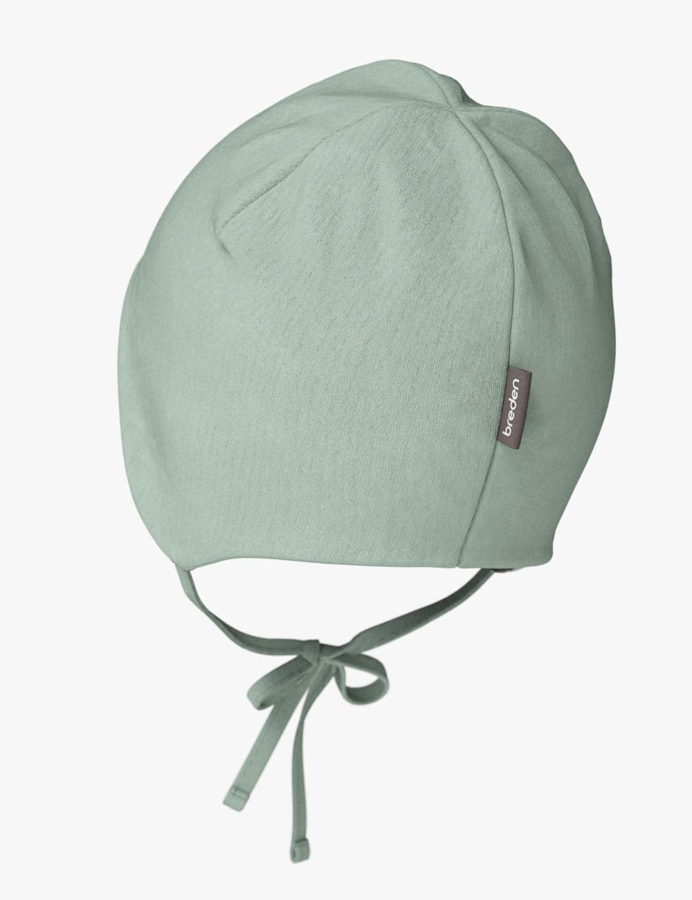 Soft premium merino wool baby hat with functional tie strings for spring and fall weather — view 4