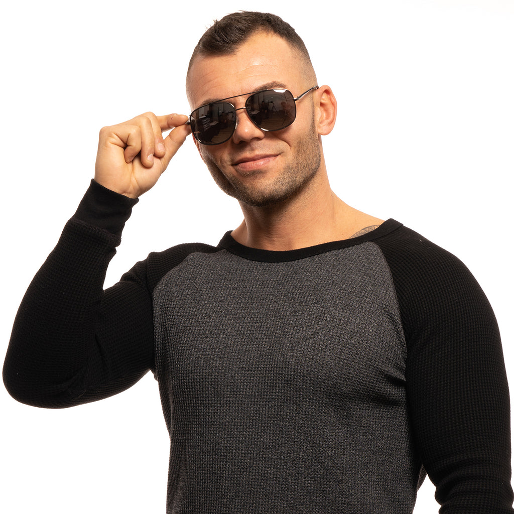 Guess men's designer sunglasses with classic lightweight frame and premium dark UV protection lenses — view 4