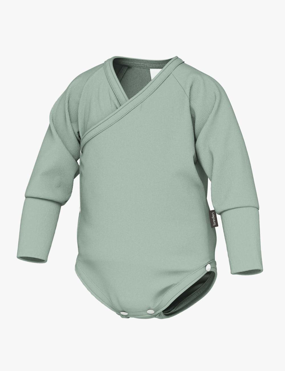 Ribbed Wrap Bodysuit with Long Sleeves GIA-5