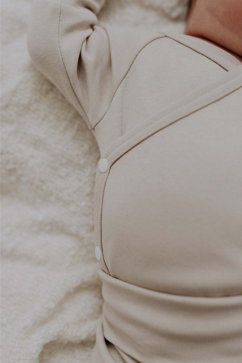 Ribbed Wrap Bodysuit with Long Sleeves GIA-1