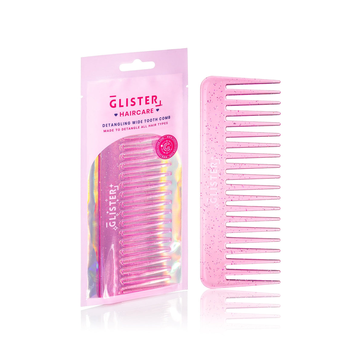 "Sparkle" Wide Tooth Detangling Comb-7
