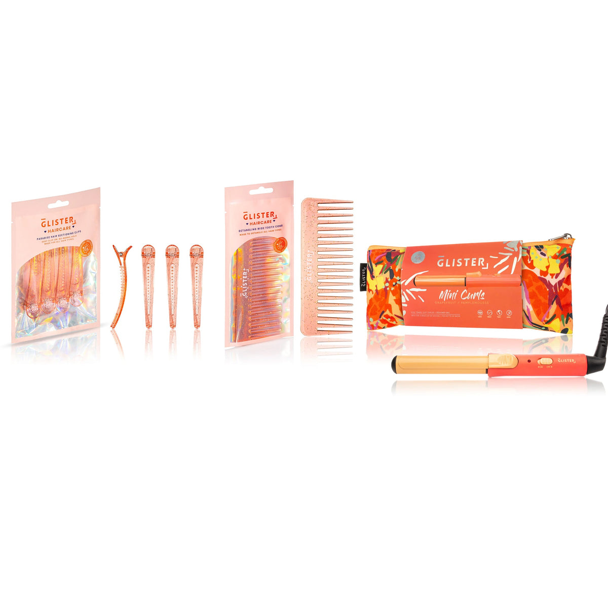 7 PC Complete Travel curl set (Orange)-0