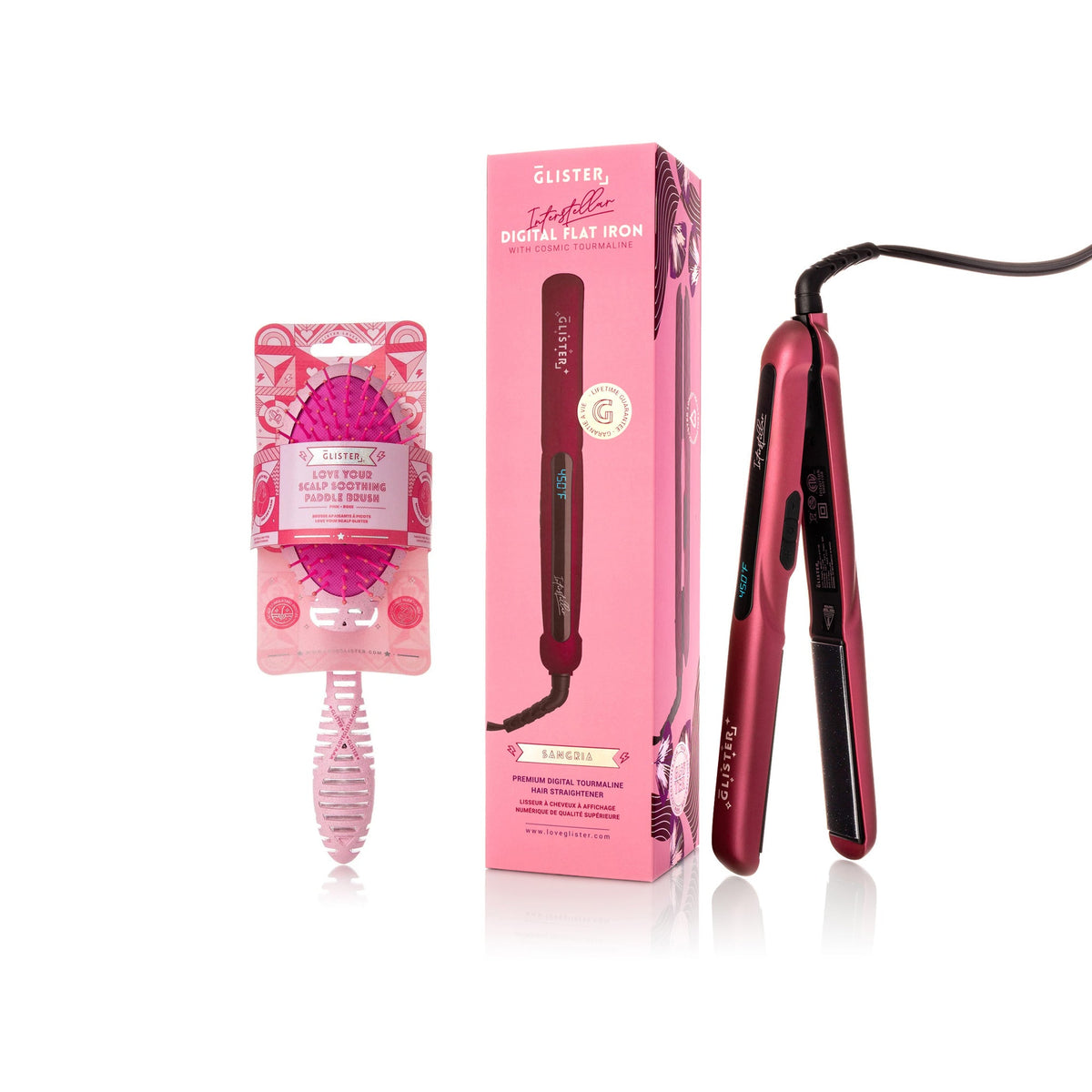 1 pc Holiday hair set (pink)-0