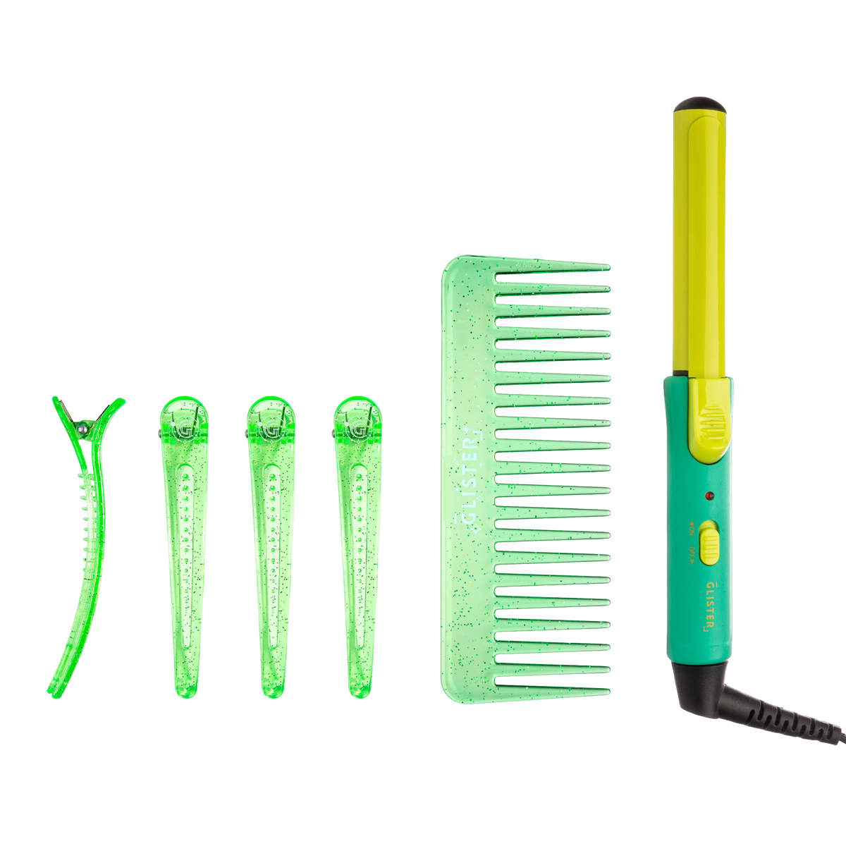 7 PC Complete Travel curl set (Green)-3