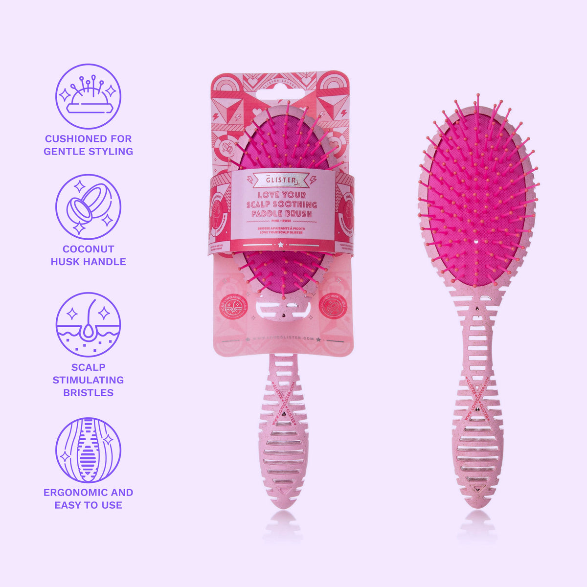 "Love Your Scalp" Eco-Friendly Detangling Brush-1