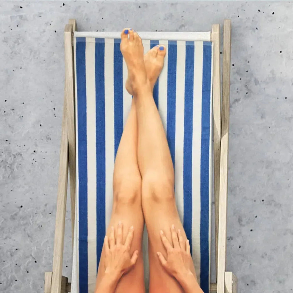 Cabana striped premium cotton pool and beach towels folded neatly in vibrant resort style colors — view 4