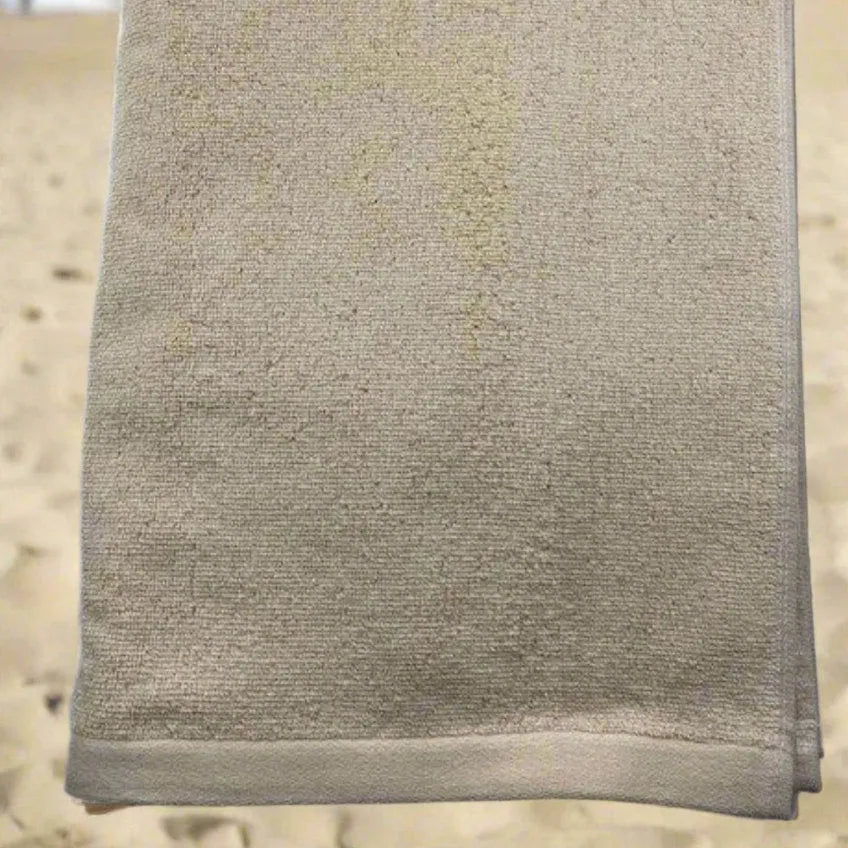 Taupe Color Bleach Safe Luxury Beach Towel-3
