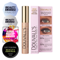 Black Argan Growth Serum Mascara tube with curved applicator brush for volumizing and lifting eyelashes.