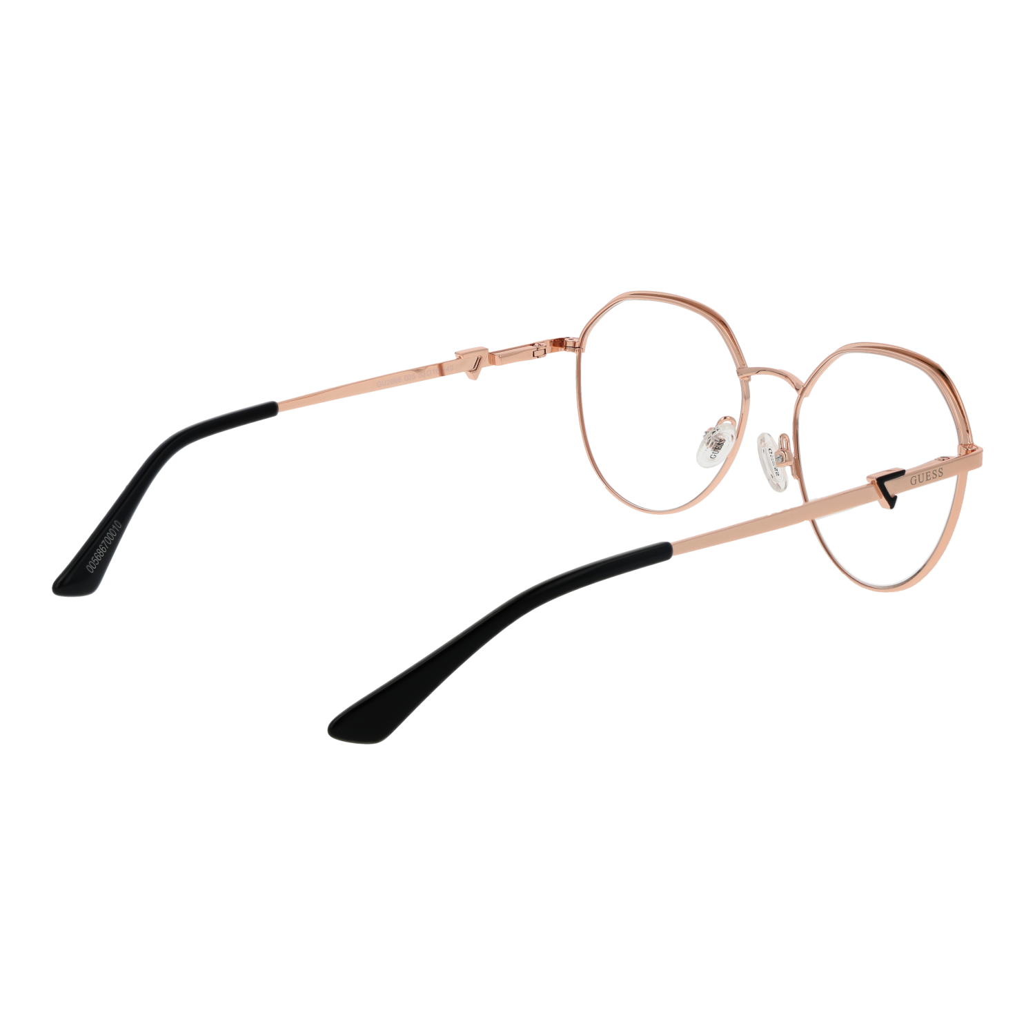 Guess GU2866 women's designer eyeglasses frame, showing the elegant front profile and premium lightweight materials — view 3