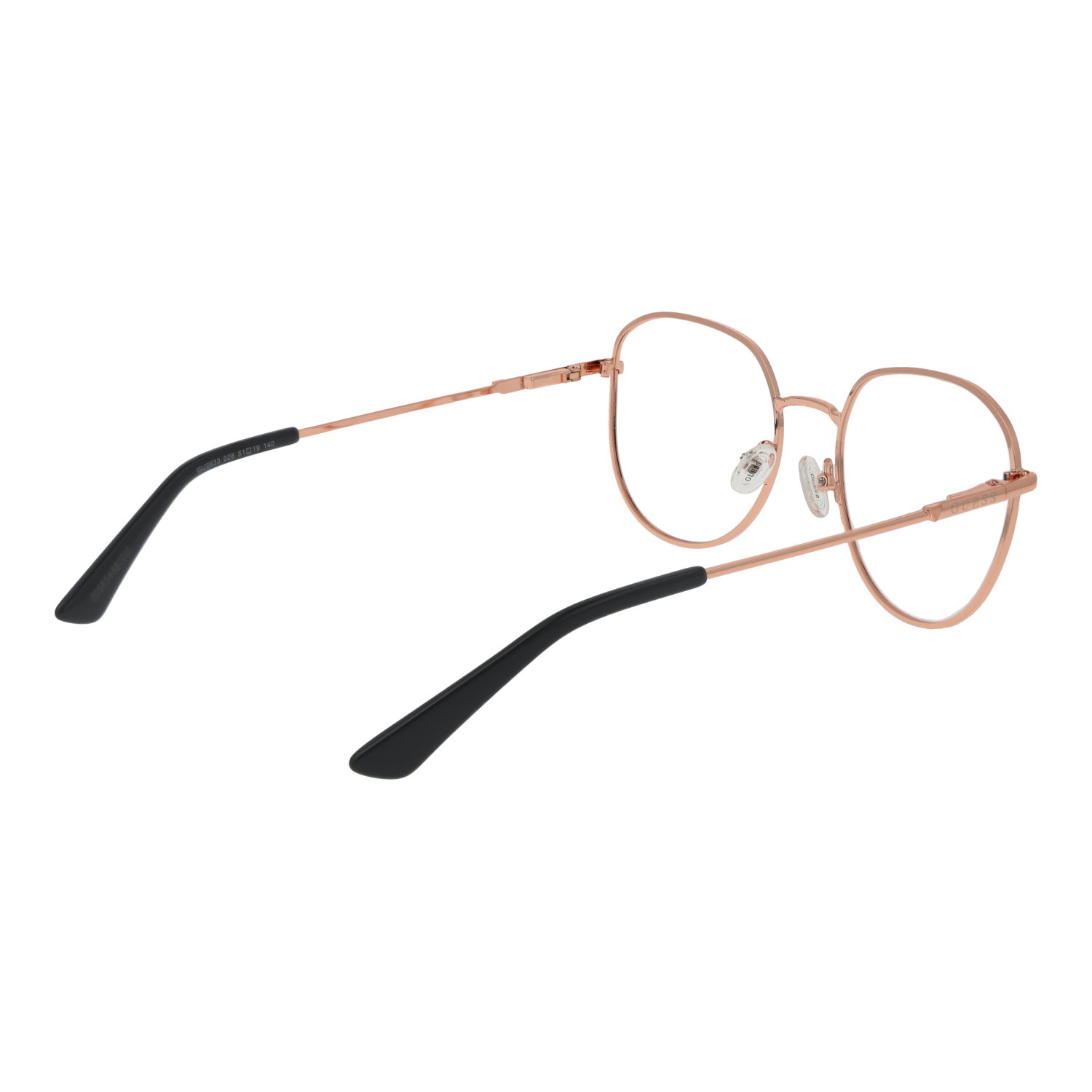 Guess women's eyeglass frames featuring an elegant lightweight design and signature luxury designer detailing — view 3