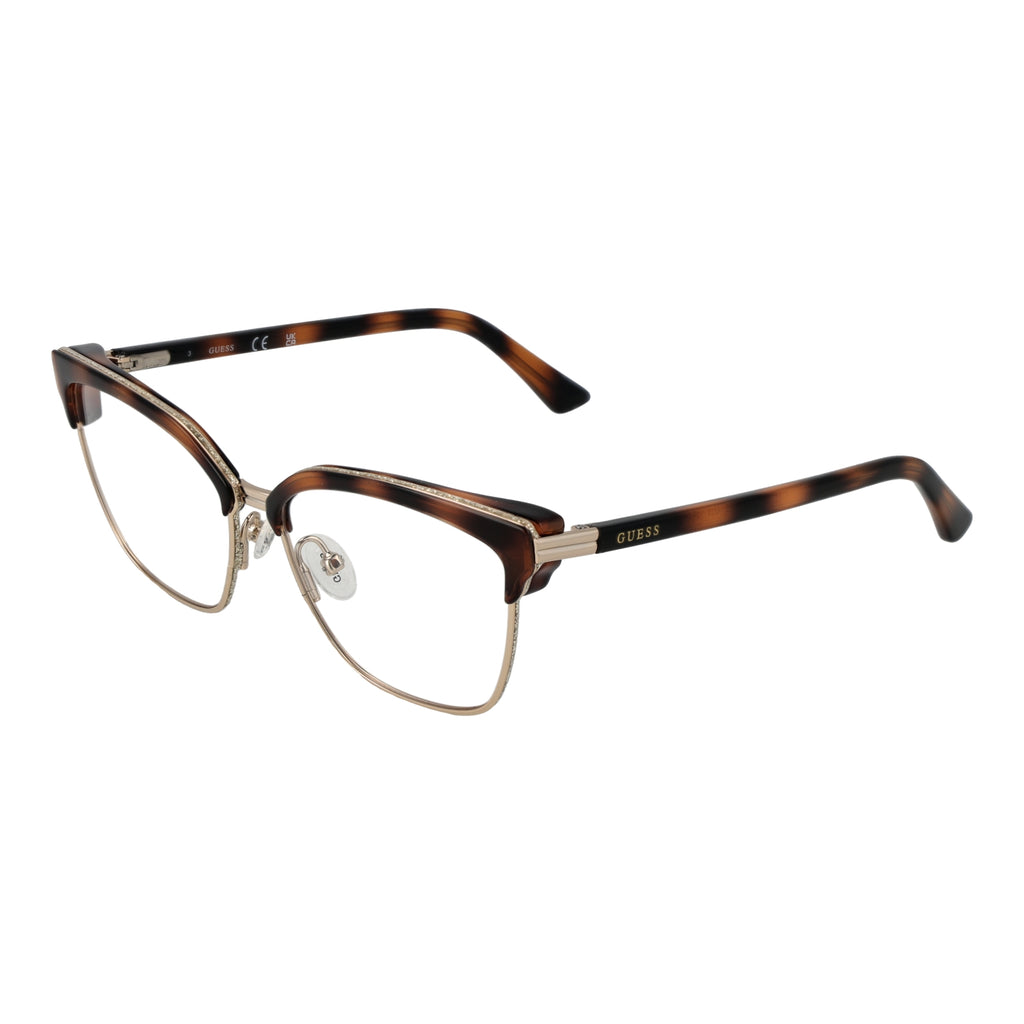 Guess women's eyewear, chic optical frames with elegant designer detailing and premium finish