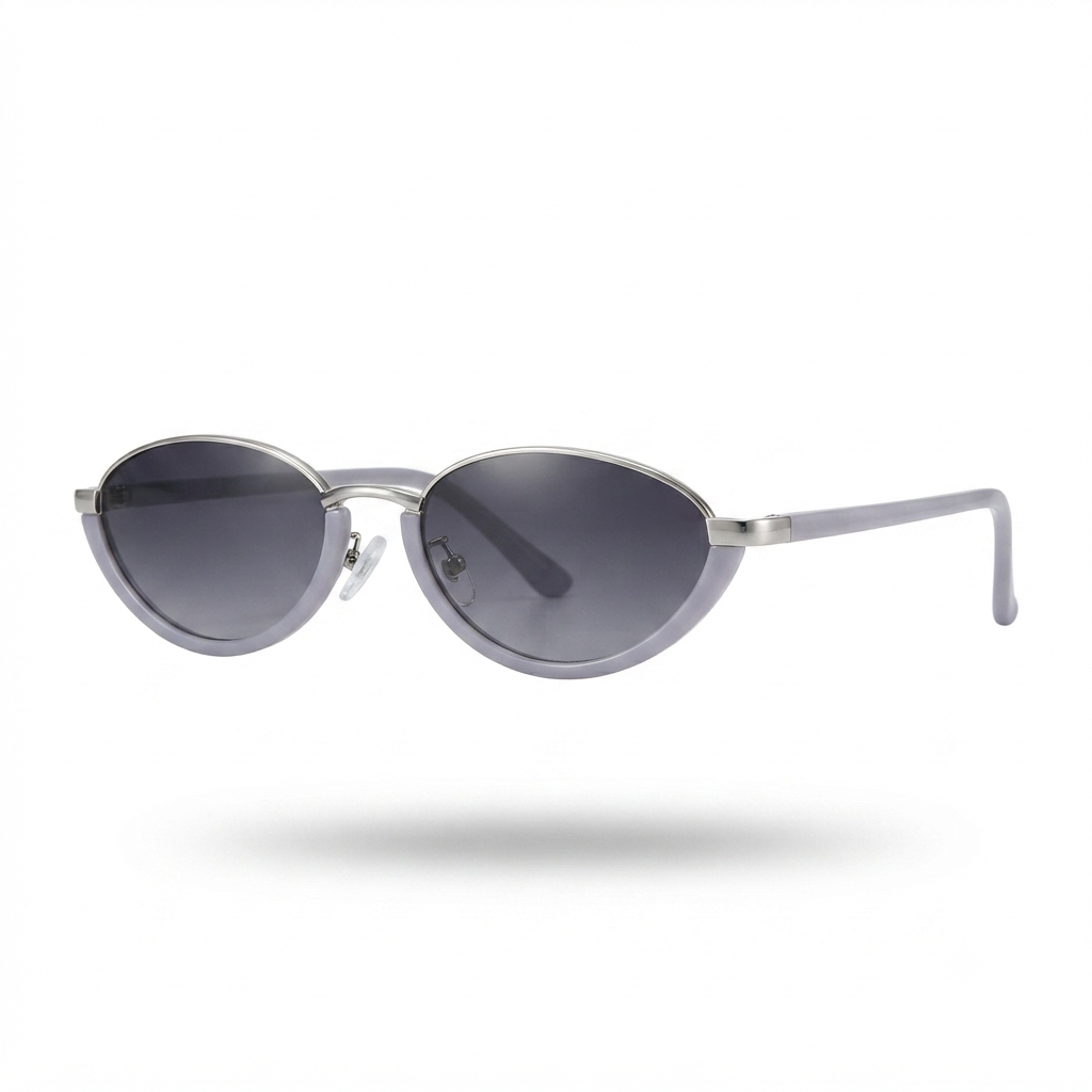 Confident Metal Cat Eye Sunglasses-1