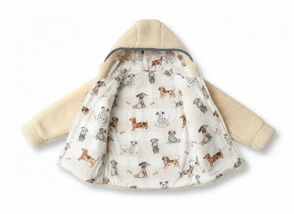 Baby/Kid Virgin Wool Jacket - Dark Grey