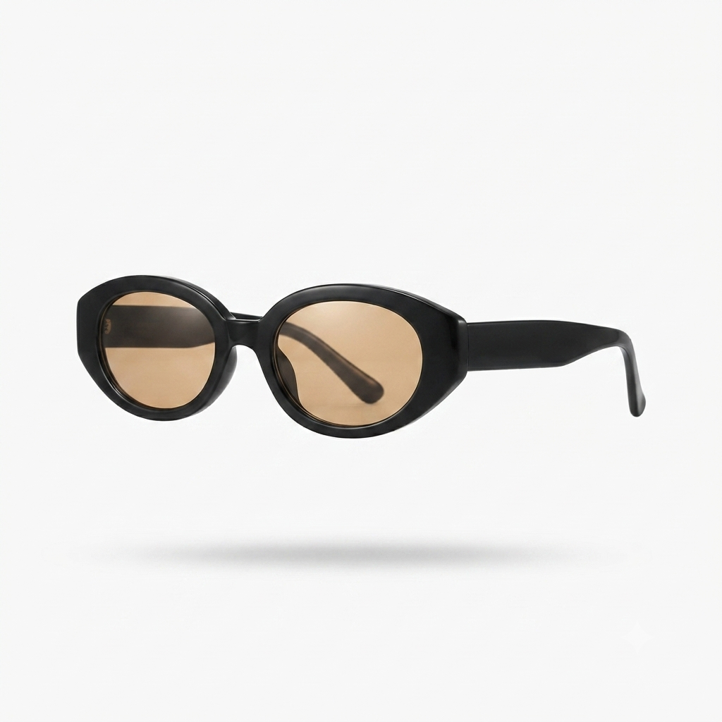 Confident Vintage Oval Sunglasses-3