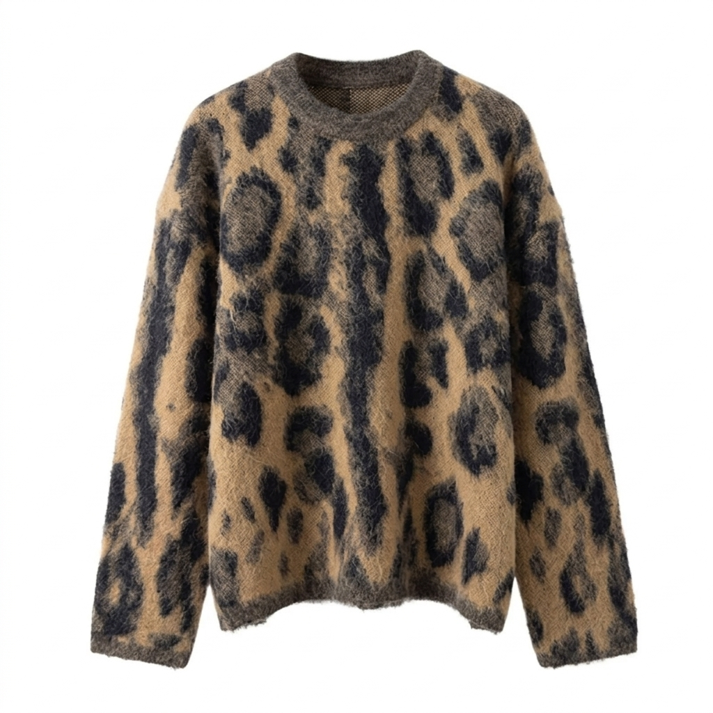 Wild Heart Leopard Knit Pullover-3