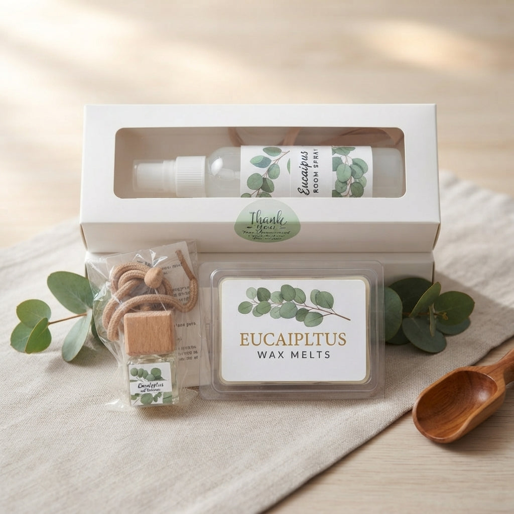Eucalyptus Retreat Gift Box – Aromatherapy Spa Set | 3, 4 or 6 Pieces-3
