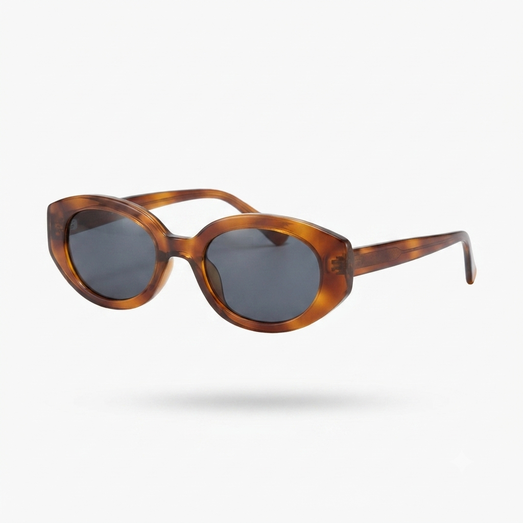 Confident Vintage Oval Sunglasses-2