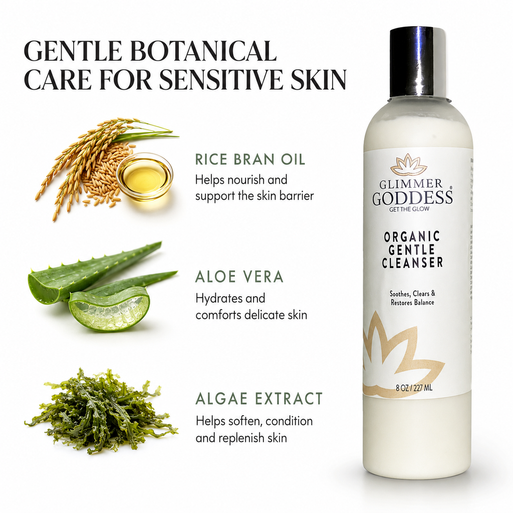 Organic Sensitive Skin Cleanser – Gentle AHA Face Wash-1