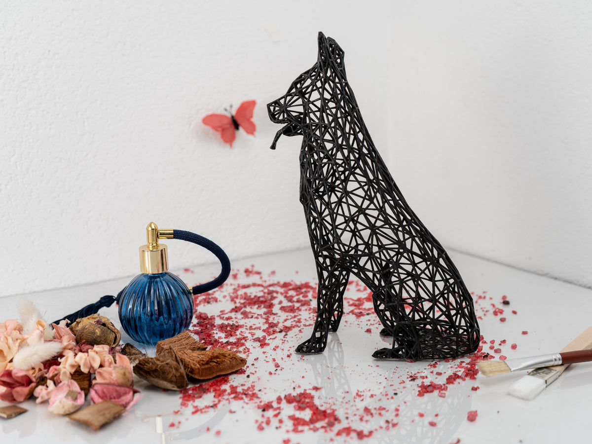 German Shephard Sculpture-2