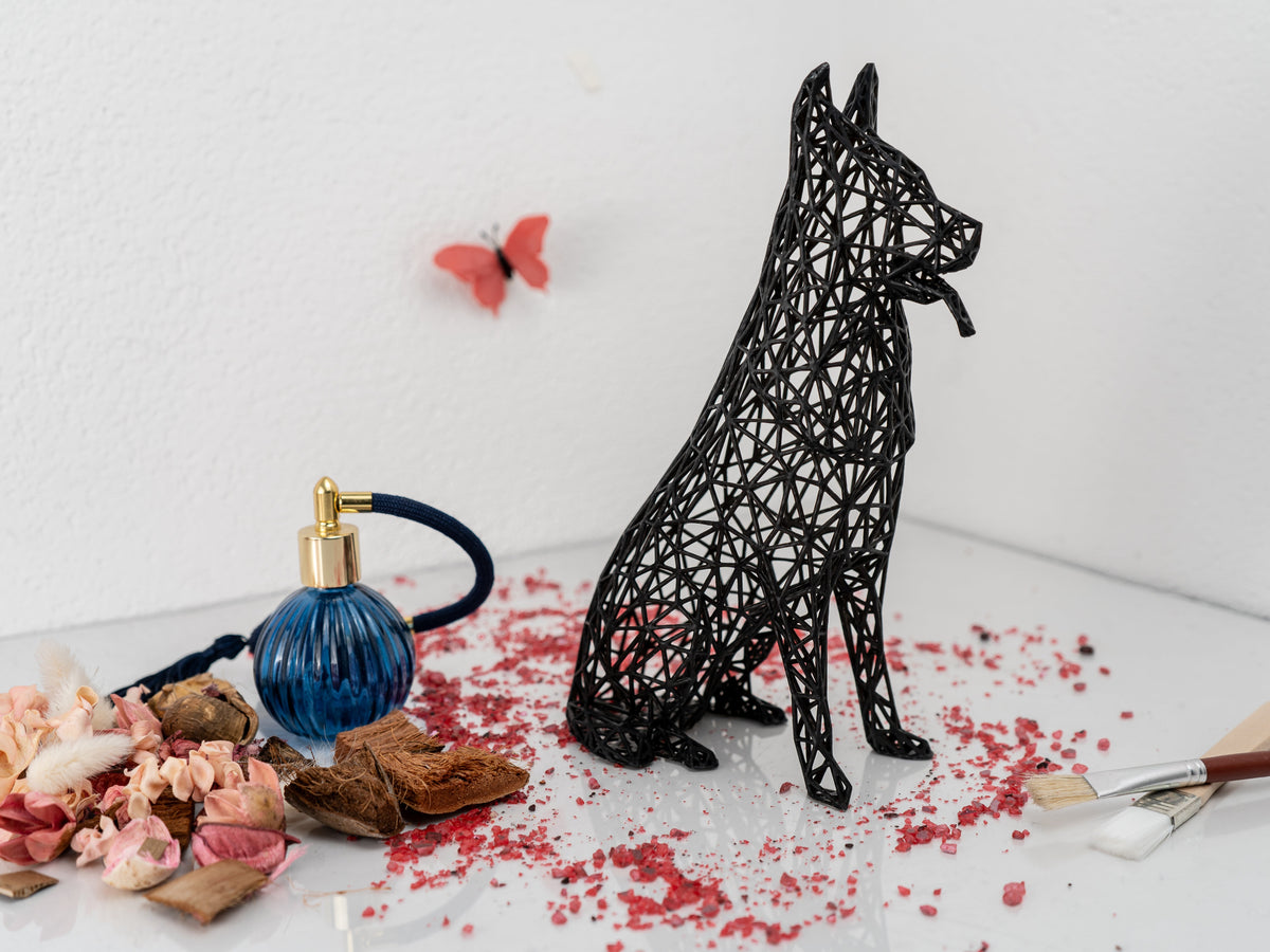 German Shephard Sculpture-3