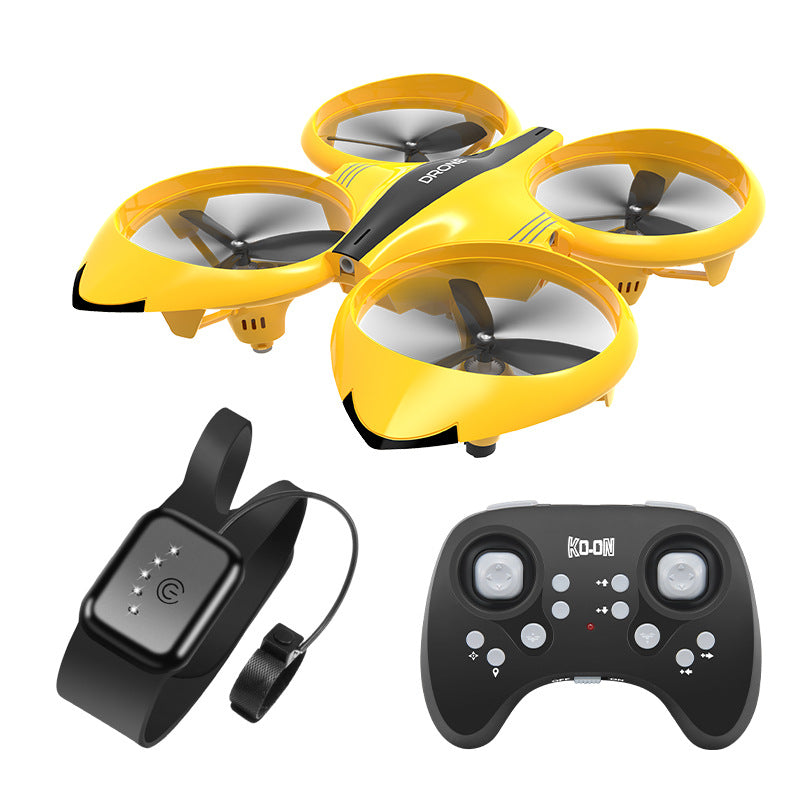 Gesture sensor remote control drone quadcopter with interactive watch controller in durable plastic — view 5