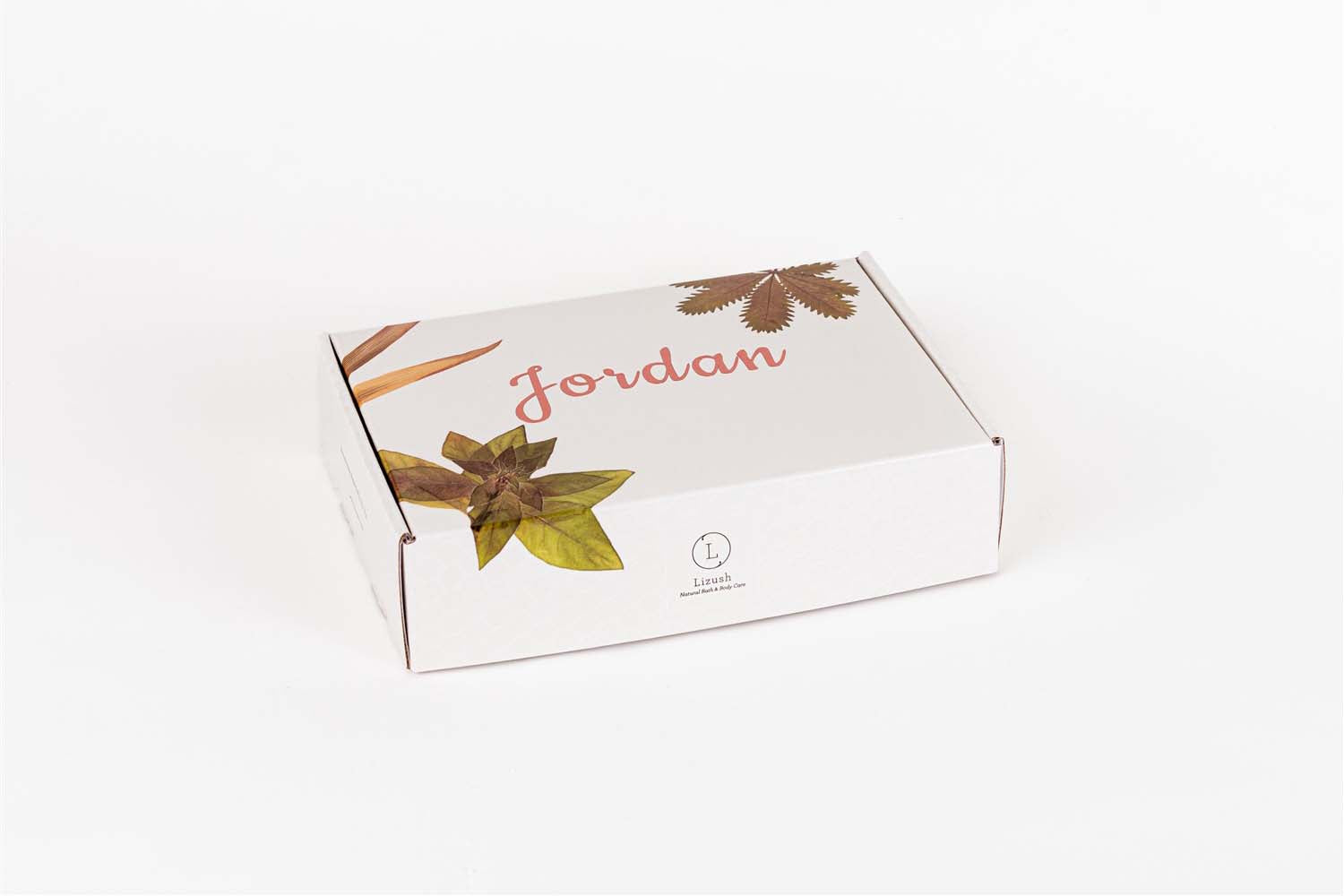 Eucalyptus spa gift box with massage oil, mist, natural soap, and towel in elegant packaging — view 3