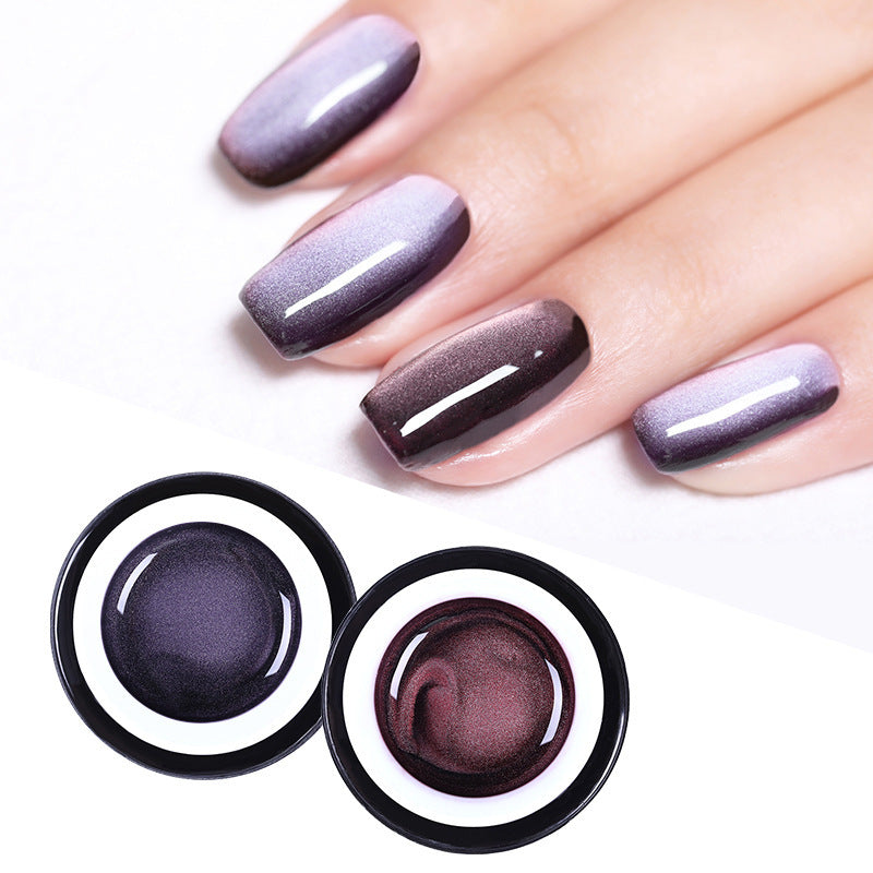 Glamour Nail Polish bottle highlighting the 5D cat eye effect and rich resin color — view 2