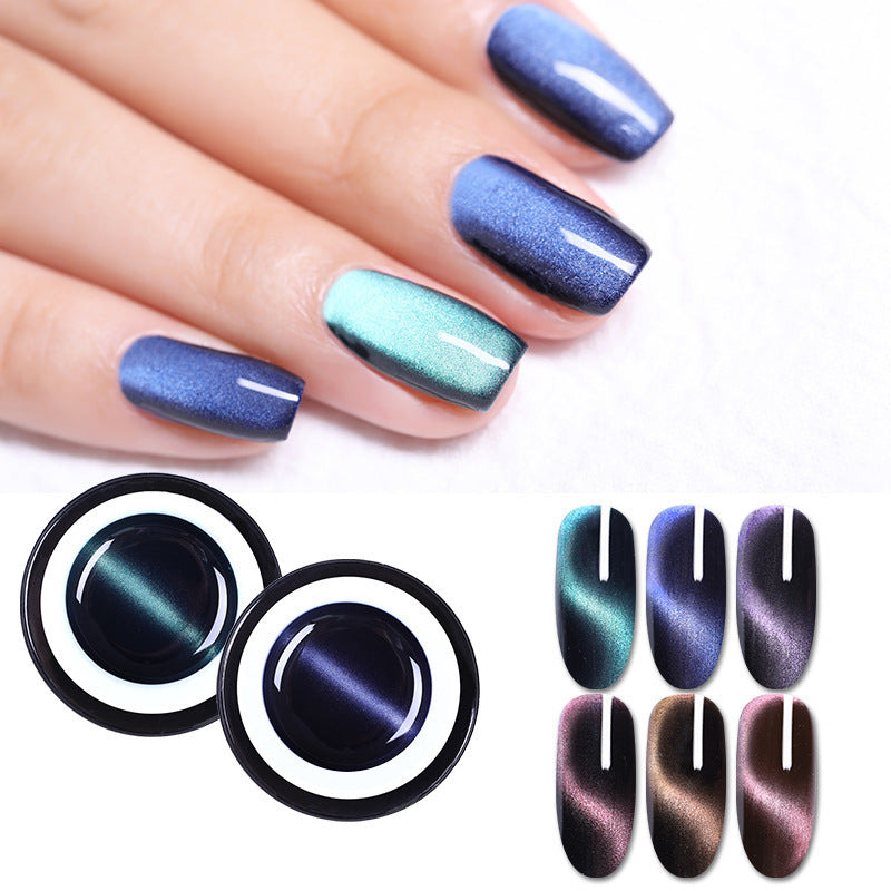 Glamour Nail Polish bottle highlighting the 5D cat eye effect and rich resin color — view 3