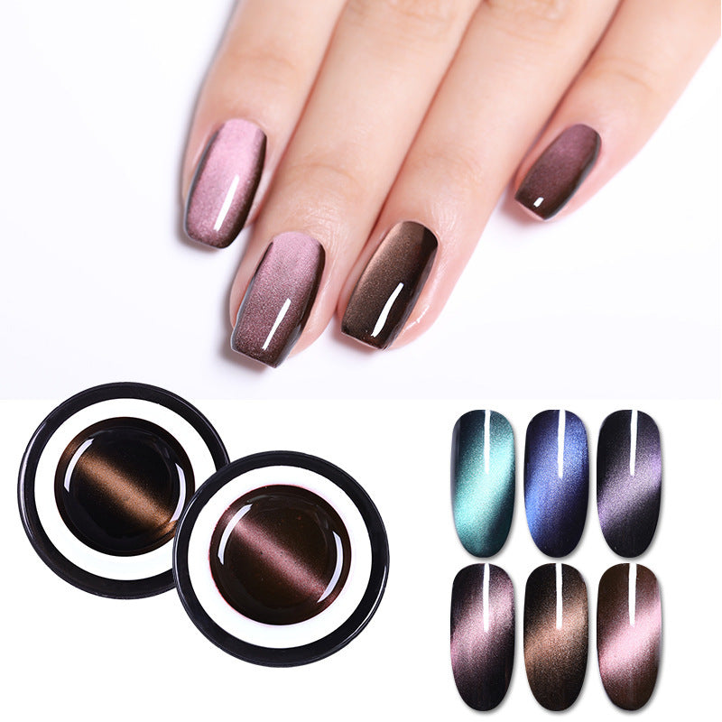 Glamour Nail Polish bottle highlighting the 5D cat eye effect and rich resin color — view 4