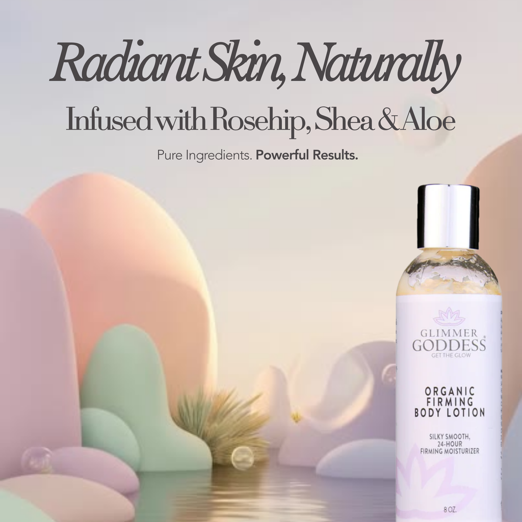 Organic firming body lotion bottle with anti-aging skincare formula for tightening crepey skin — view 5