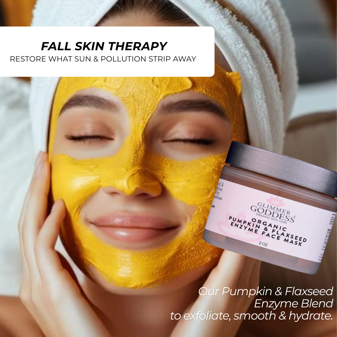 Organic pumpkin enzyme face mask jar showing natural creamy texture for skin brightening and tightening — view 3